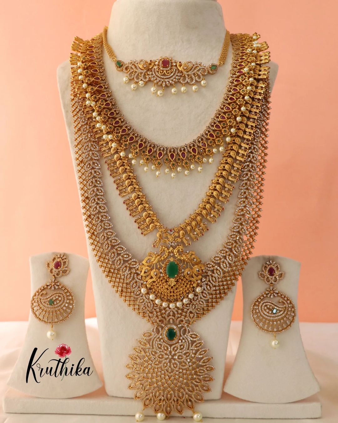 Imitation Bridal Jewellery Sets From 'Kruthika Jewellery'