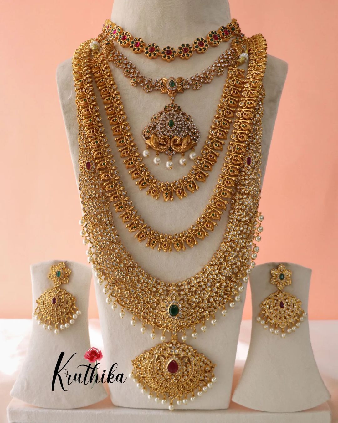 Imitation Bridal Jewellery Sets From 'Kruthika Jewellery'