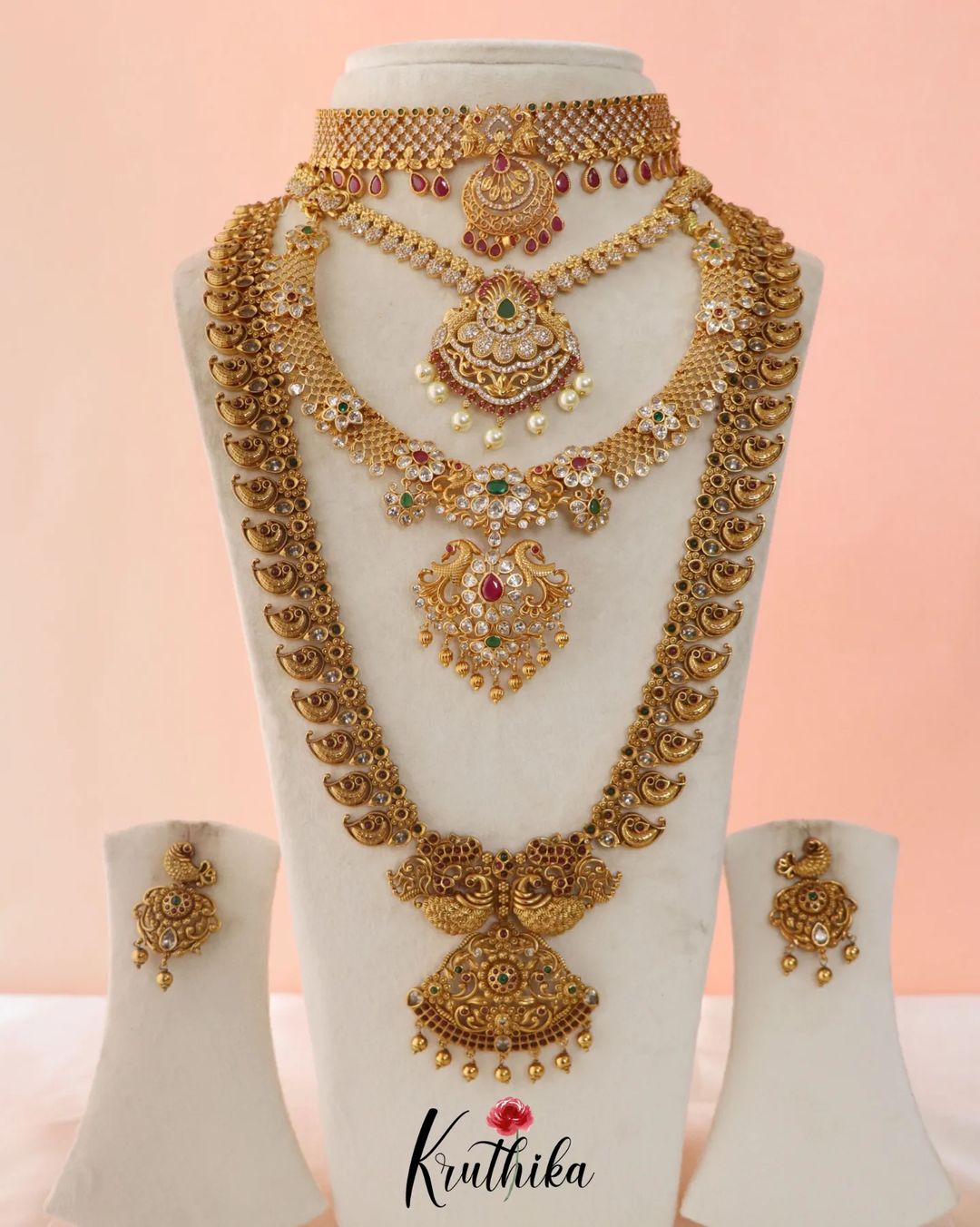 Imitation Bridal Jewellery Sets From 'Kruthika Jewellery'