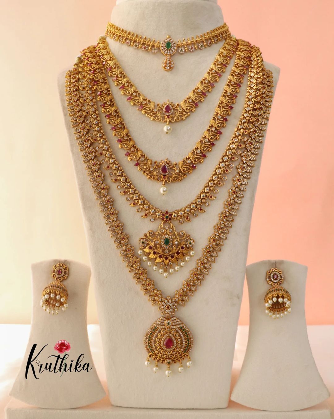 Imitation Bridal Jewellery Sets From 'Kruthika Jewellery'