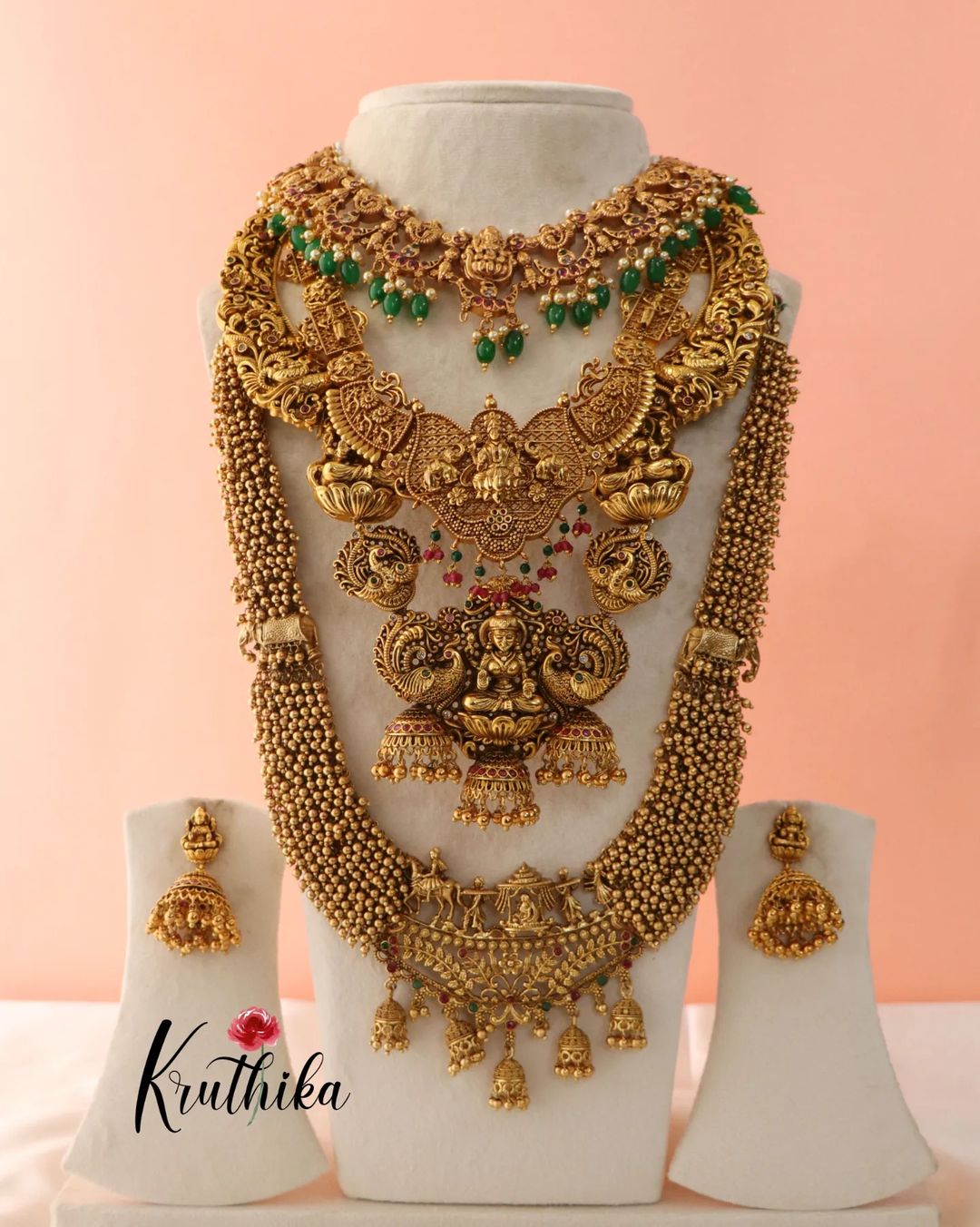 Imitation Bridal Jewellery Sets From 'Kruthika Jewellery'