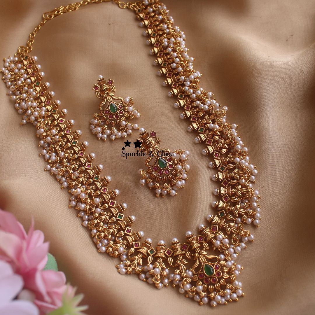 Imitation Traditional Necklace Combo From 'Sparkles By Archana' 