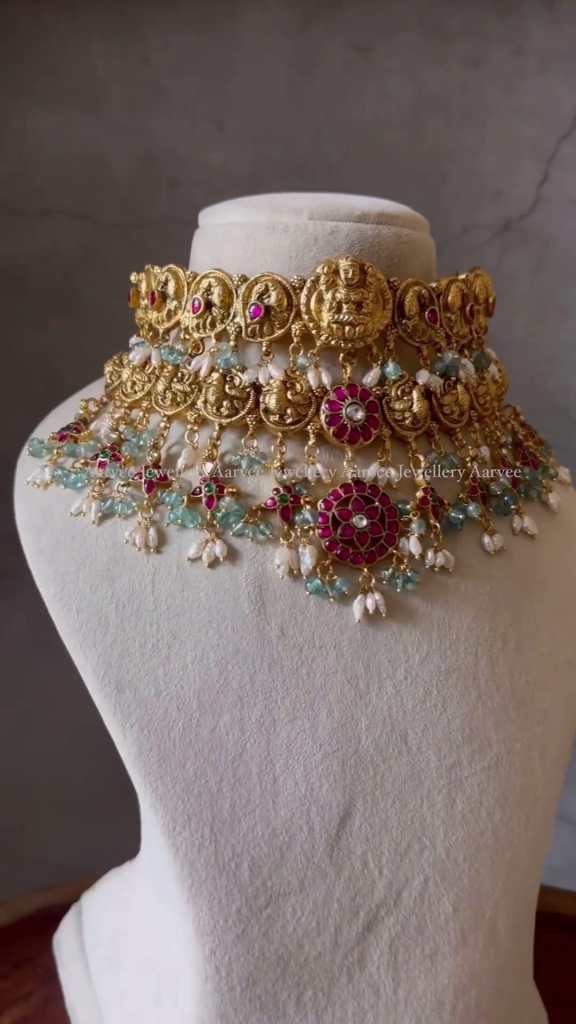 Jadau Kundan Choker From 'Aarvee Chennai'