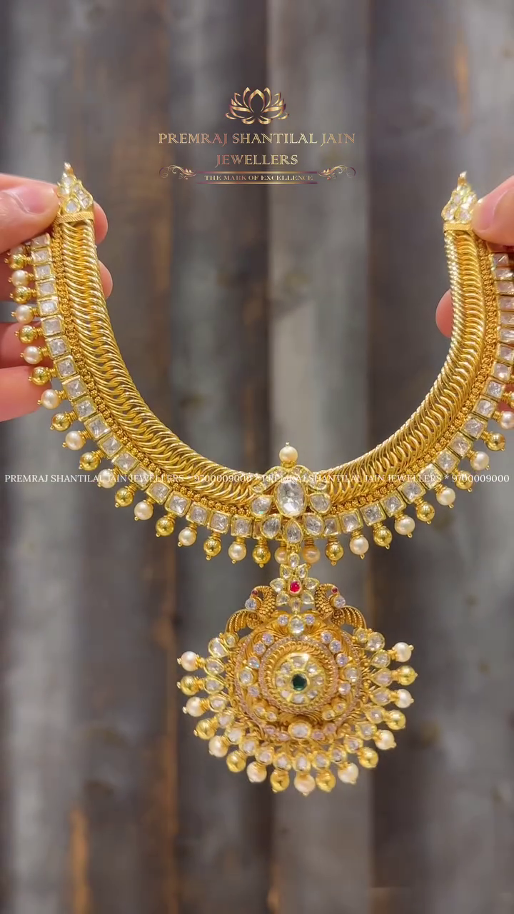 Jalebi Design Necklace From 'Premraj Shantilal Jain Jewellers'