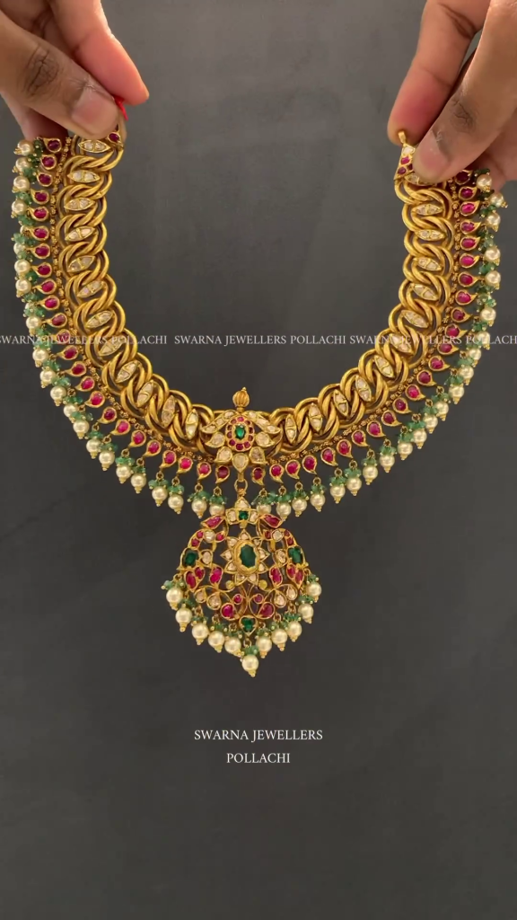 Light Weight Jelabi Necklace From 'Swarna Jewellers'