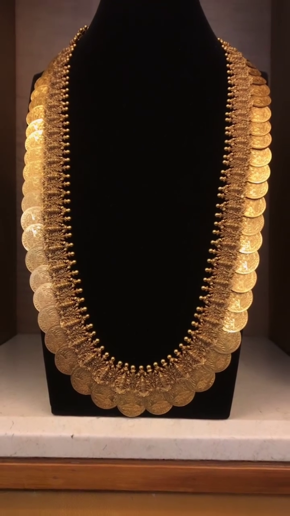 Pure Gold Antique Kasula Haram From 'Pavithra Jewels'