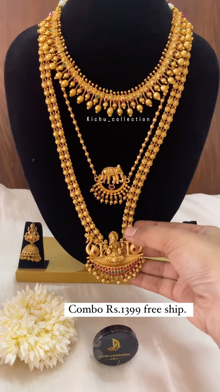 Traditional Lakshmi Jewelery Set From 'Kichu Collection'