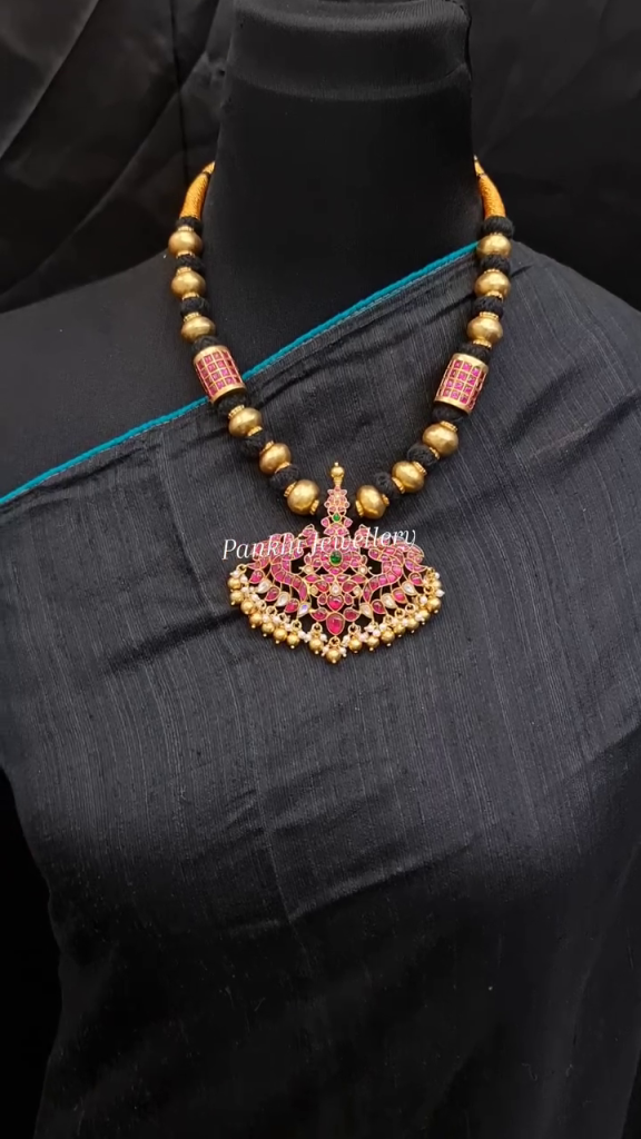 92.5 Silver Jadau Kundan Necklace From 'Pankhi Jewellery'