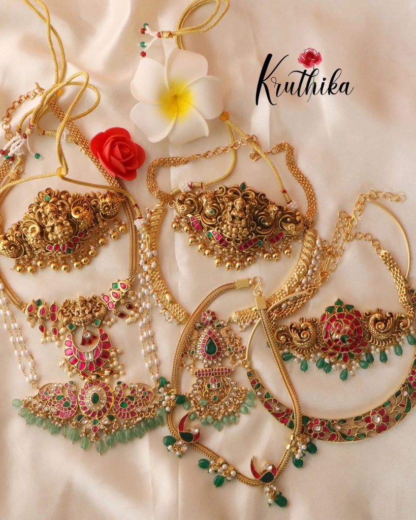 Beautiful Jadau Choker Collection From 'Kruthika Jewellery'