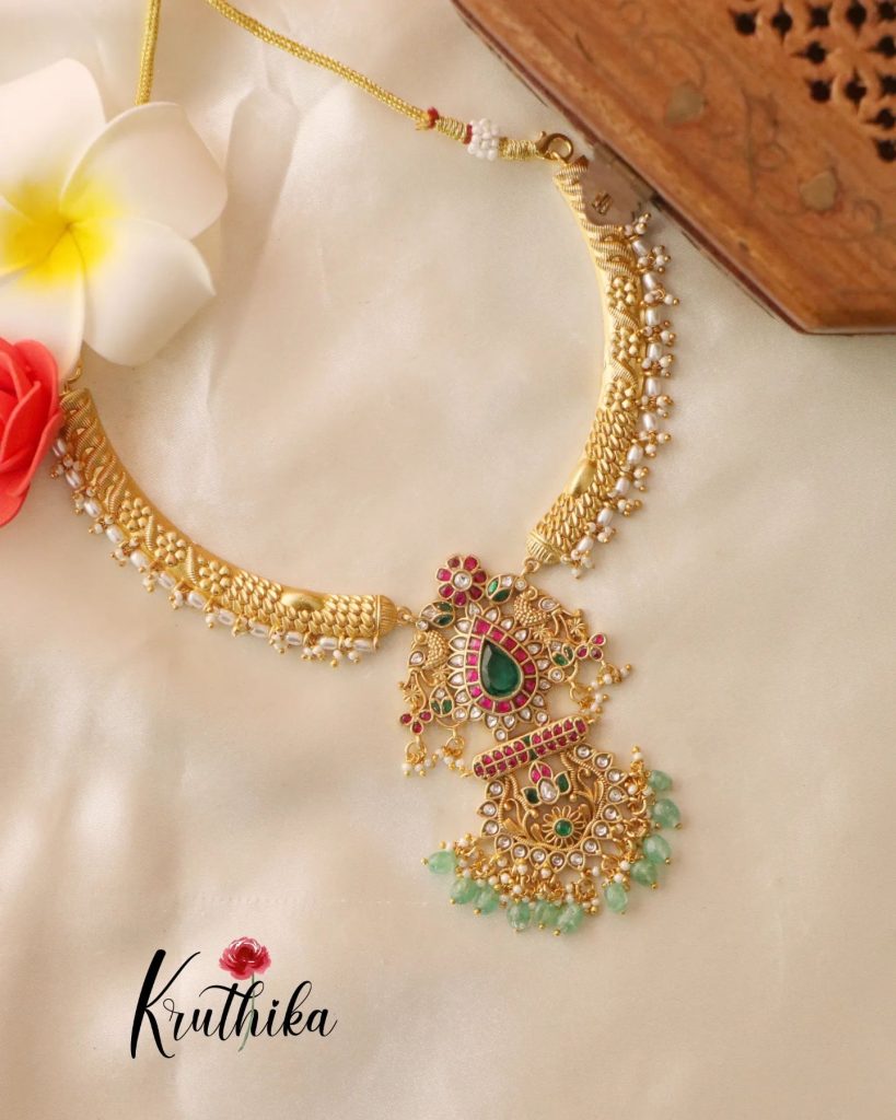 Beautiful Jadau Choker Collection From 'Kruthika Jewellery'