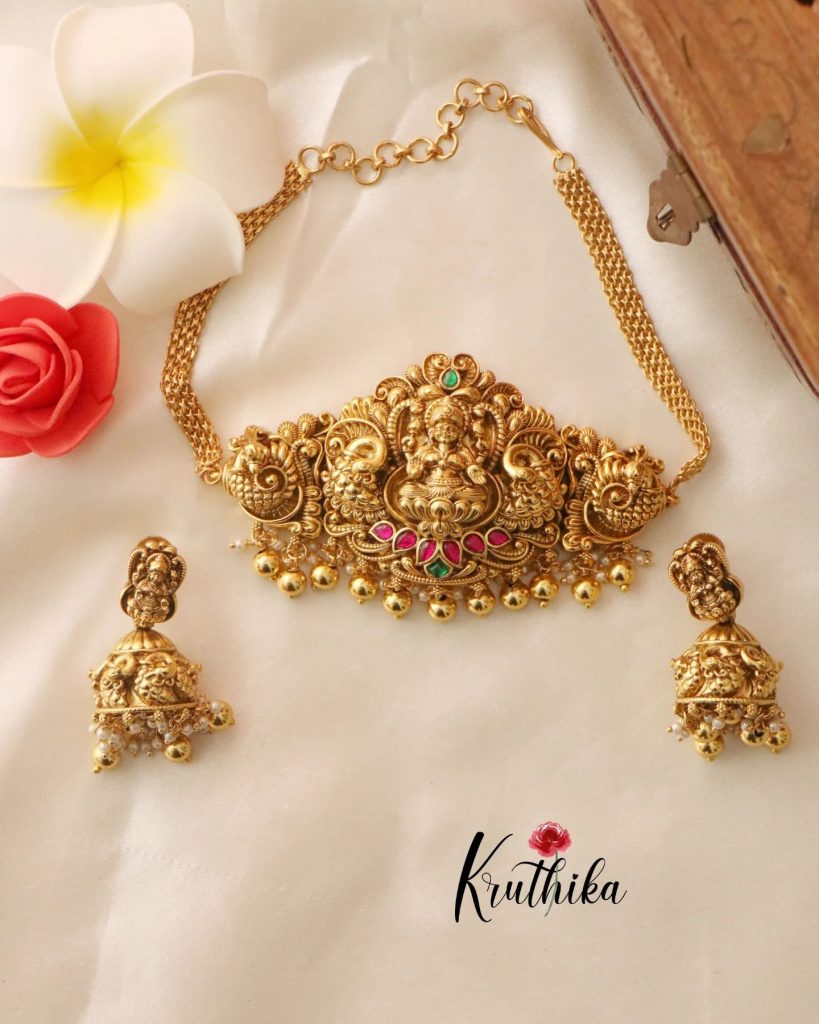 Beautiful Jadau Choker Collection From 'Kruthika Jewellery'