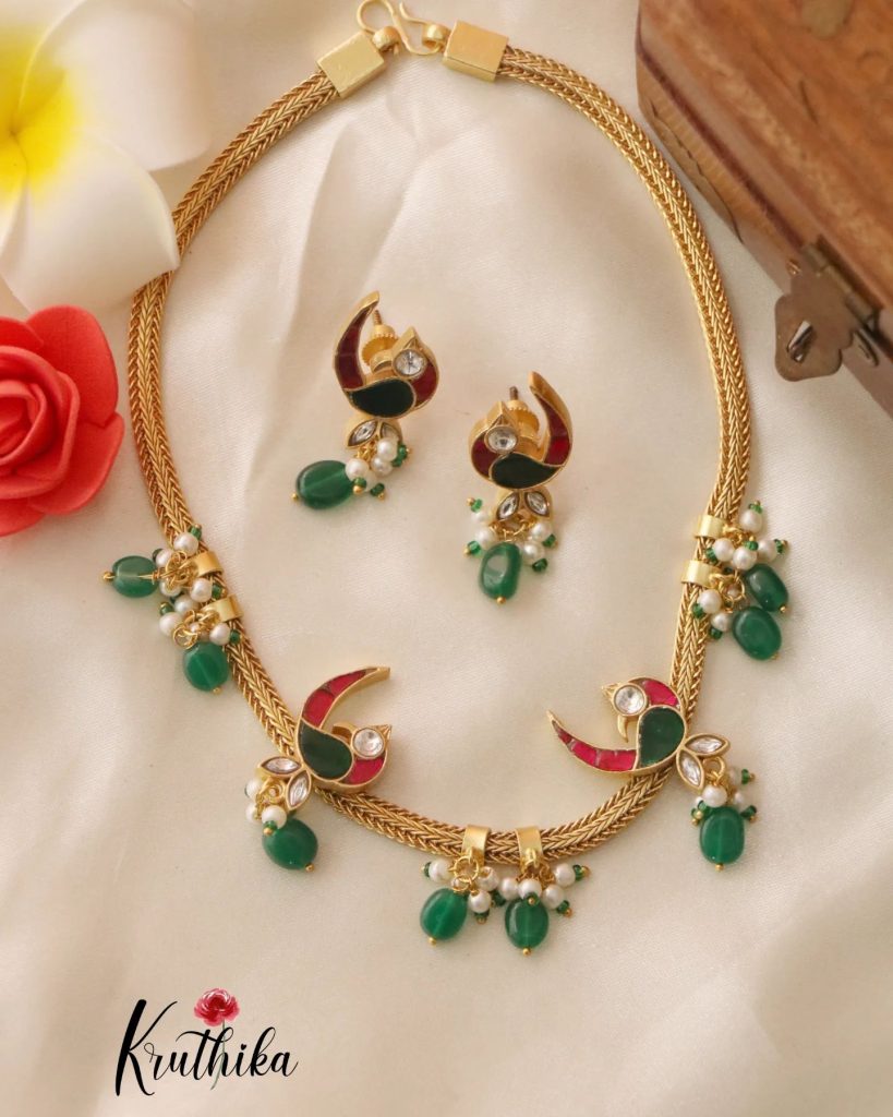 Beautiful Jadau Choker Collection From 'Kruthika Jewellery'