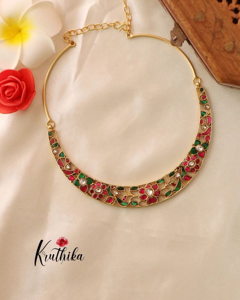 Beautiful Jadau Choker Collection From 'Kruthika Jewellery'