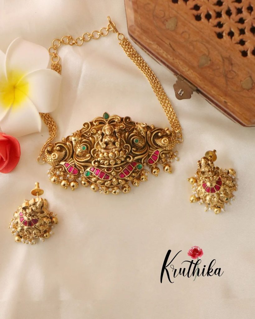 Beautiful Jadau Choker Collection From 'Kruthika Jewellery'