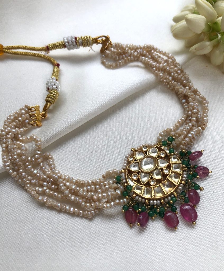 Gold Plated Pearl Necklace Collection From 'House of Taamara'