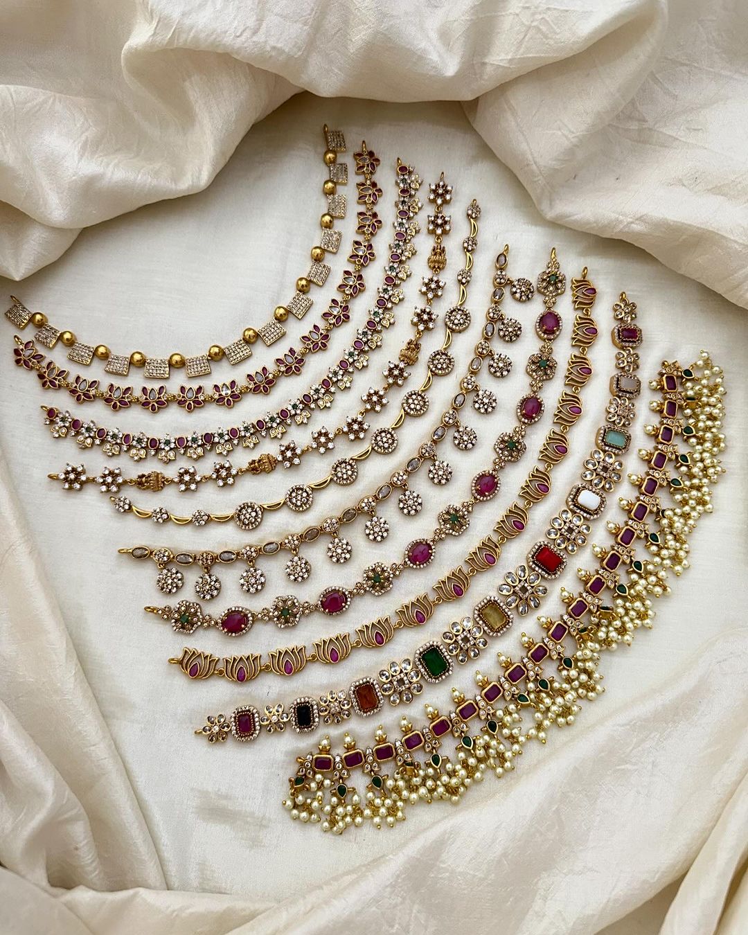 Imitation AD Stones Necklace From 'Vriksham' 