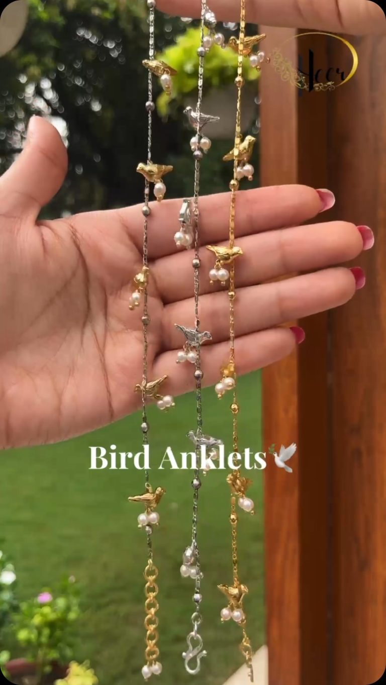 Imitation Bird Design Anklets From ‘Heer House of Jewellery’