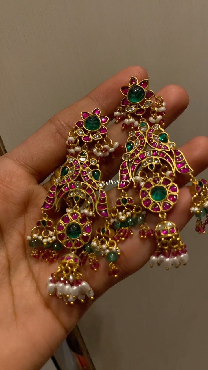 Kundan Jadau Chand Bali Earrings From 'Dulhan Jewels'