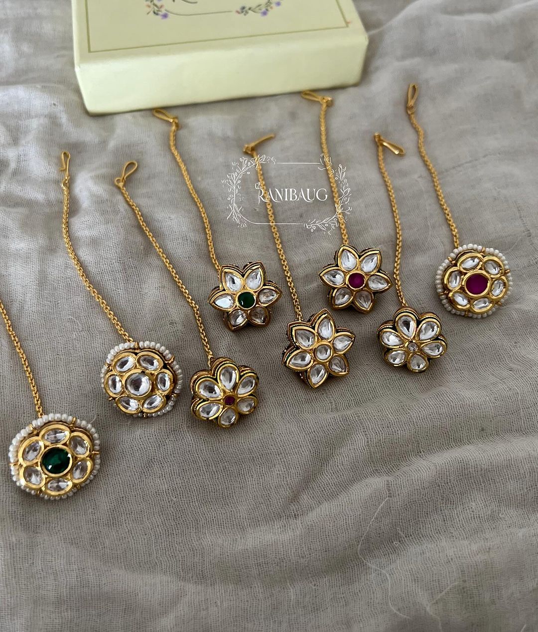 Polki Kundan Maang Tikka Collection From 'Ranibaug'