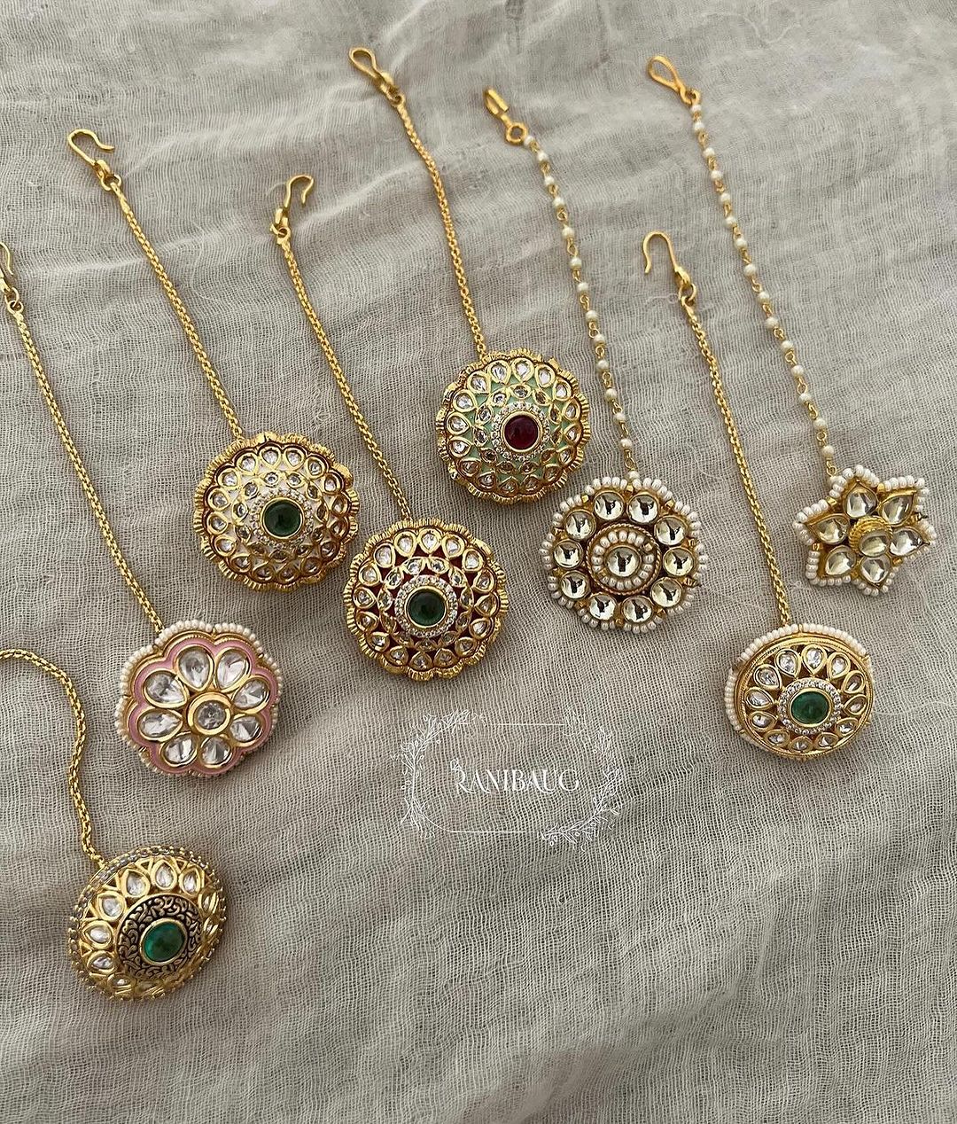 Polki Kundan Maang Tikka Collection From 'Ranibaug'