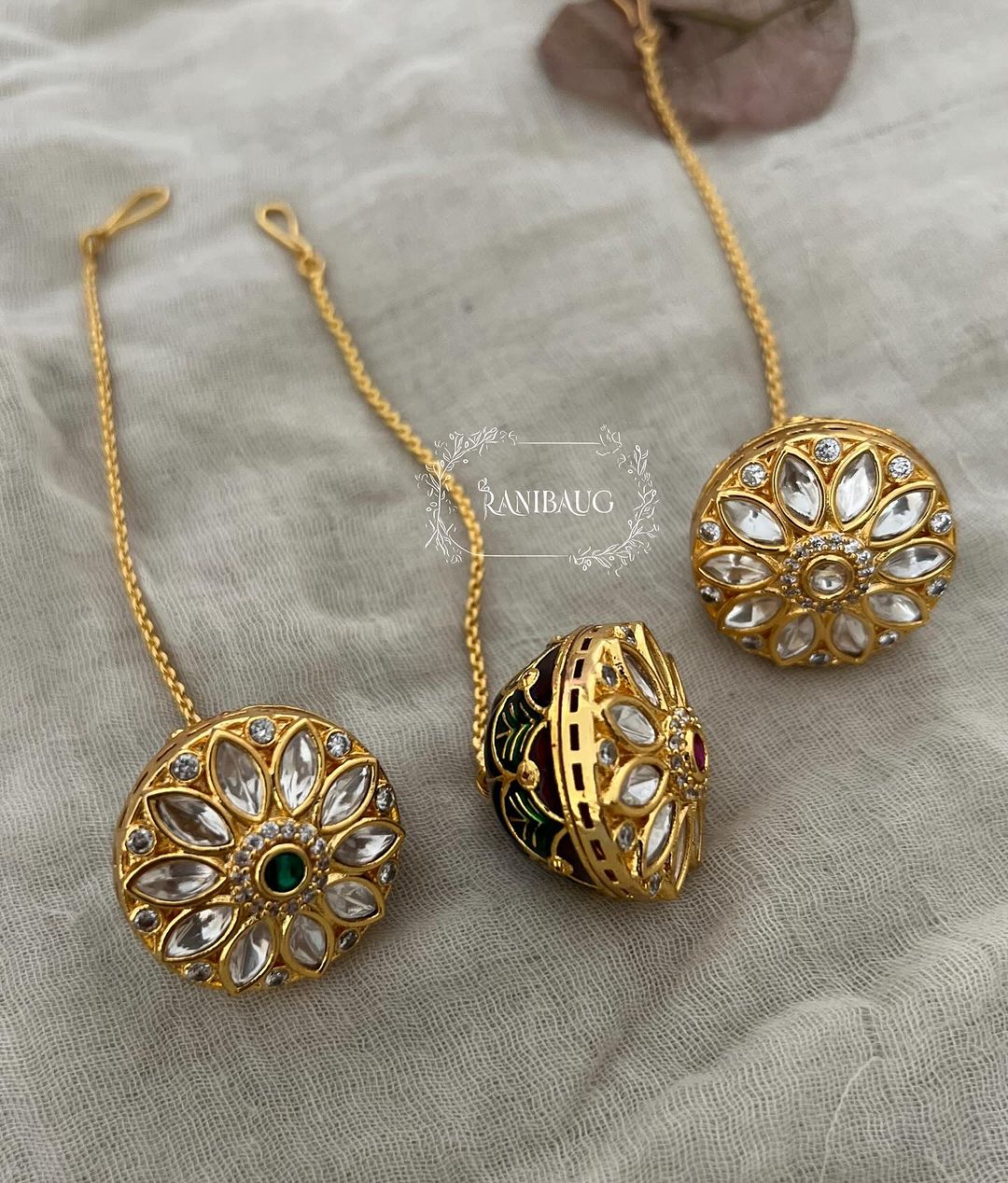 Polki Kundan Maang Tikka Collection From 'Ranibaug'