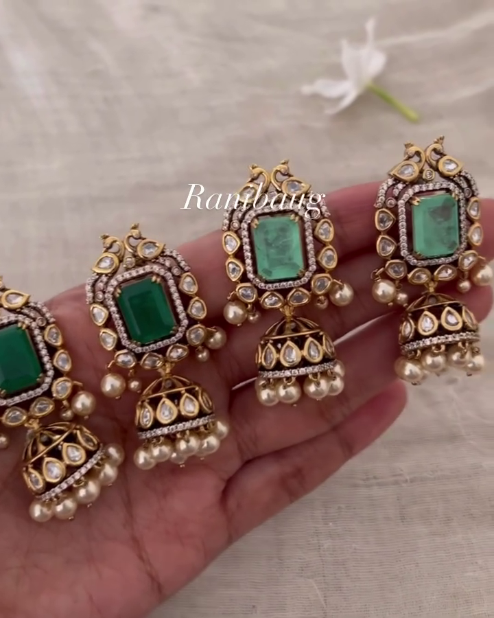 Polki Victorian Jhumkas Collection From 'Ranibaug'