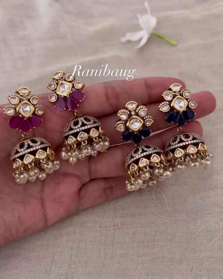 Polki Victorian Jhumkas Collection From 'Ranibaug'