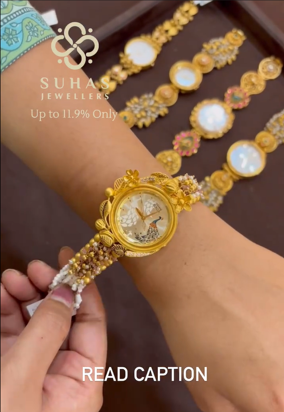 Traditional And Festival Wear Gold Watches From 'Slsj Khammam'