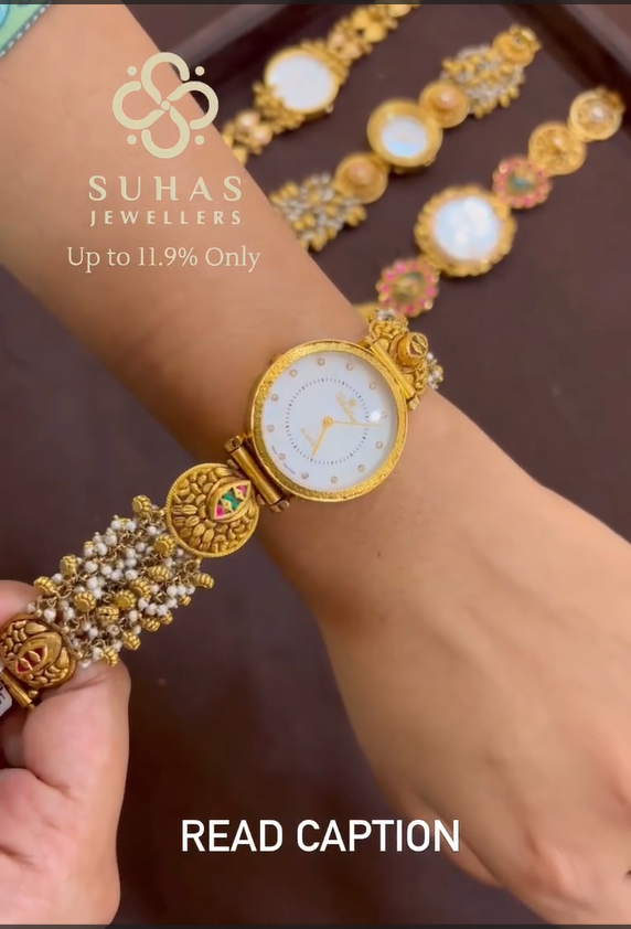 Traditional And Festival Wear Gold Watches From 'Slsj Khammam'