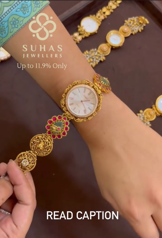 Traditional And Festival Wear Gold Watches From 'Slsj Khammam'