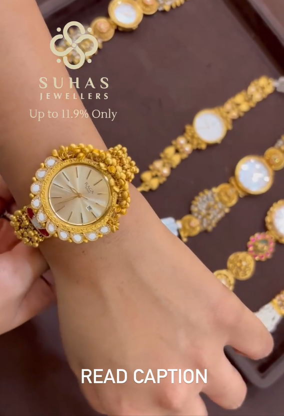 Traditional And Festival Wear Gold Watches From 'Slsj Khammam'