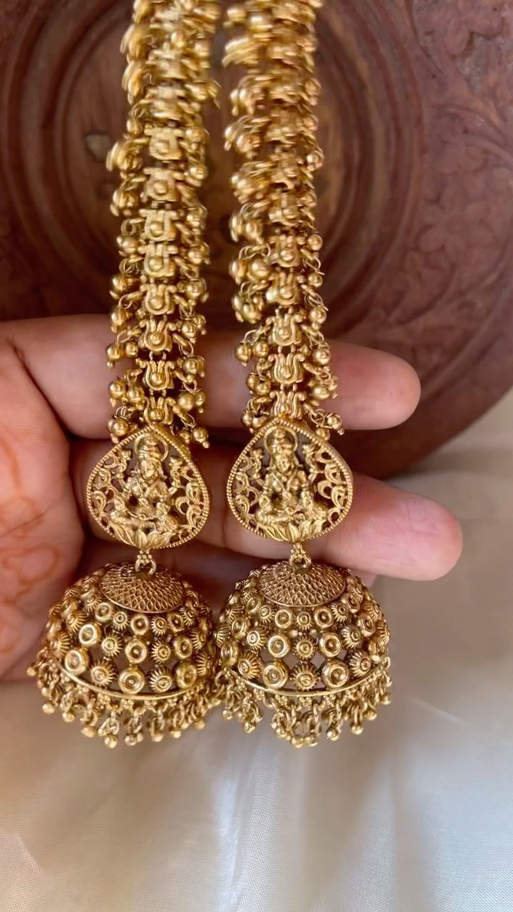 Traditional Imitation Jhumkas With Mattel From 'Posh Jewellery'