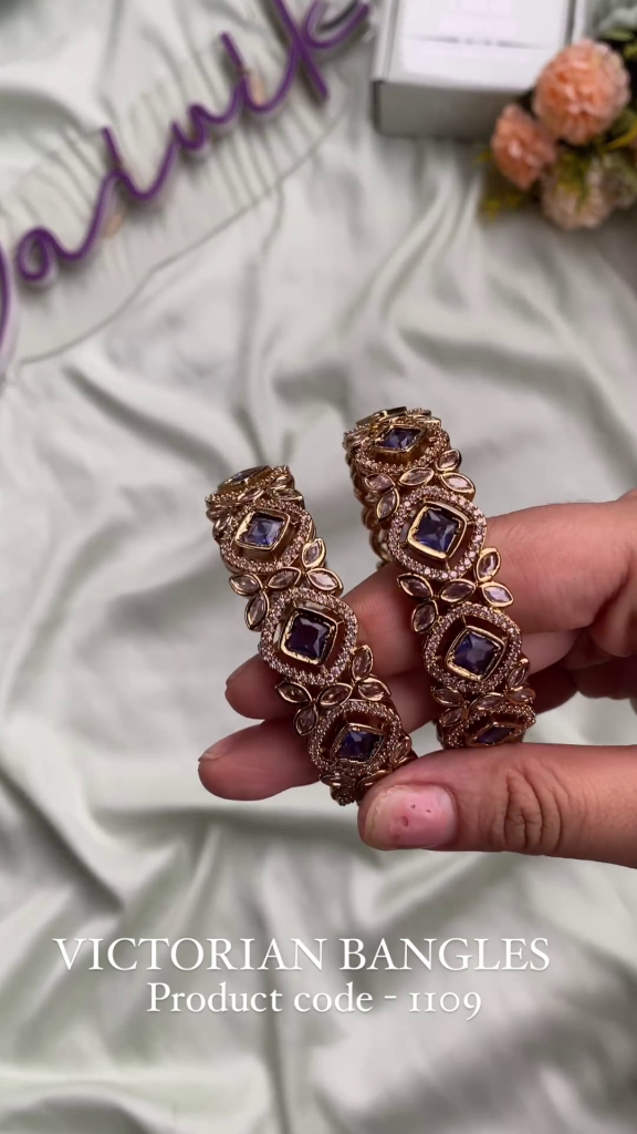 Victorian Purple AD Bangles From 'Daivik'