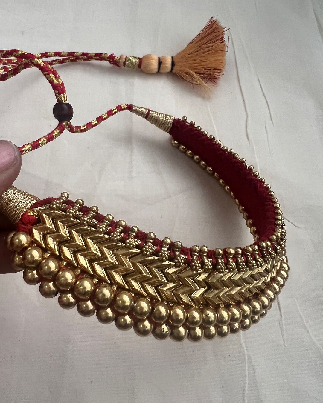 Antique Tussi Gold Plated Choker From 'House of Taamara'