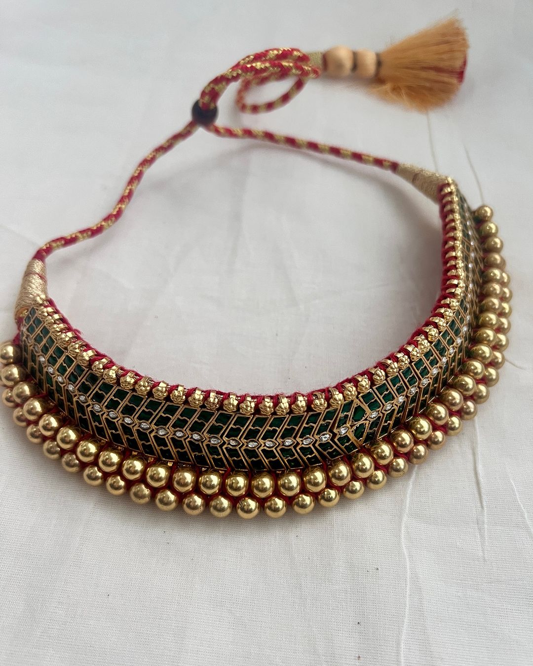 Antique Tussi Gold Plated Choker From 'House of Taamara'