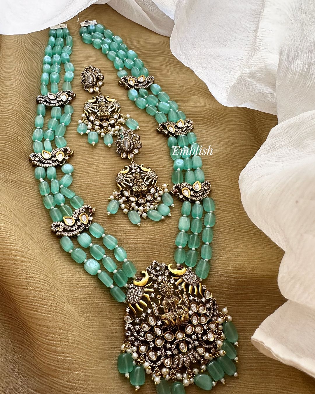 Beaded Victorian Long Necklace From 'Emblish Coimbatore'