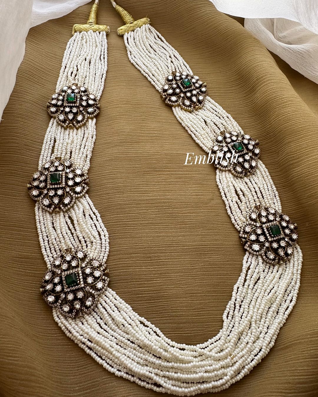 Beaded Victorian Long Necklace From 'Emblish Coimbatore'