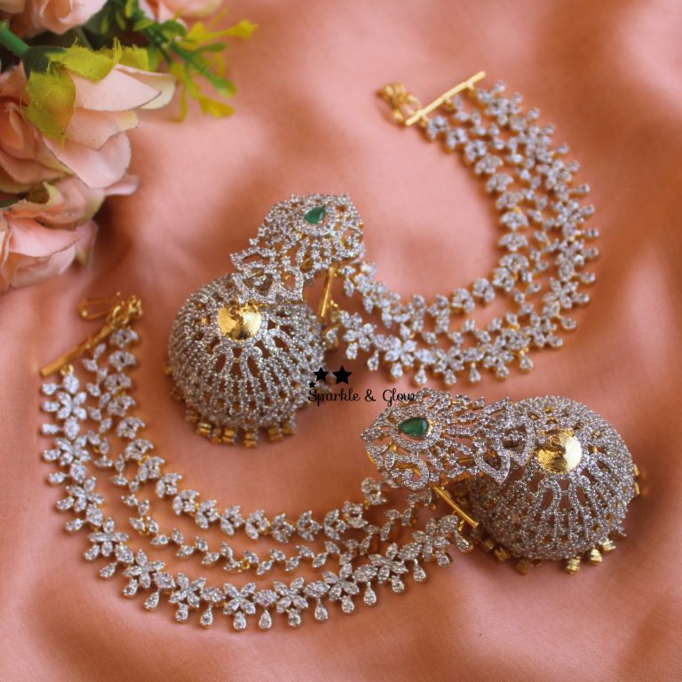 Beautiful Jhumukas and Earchains Collections From 'Sparkles By Archana'