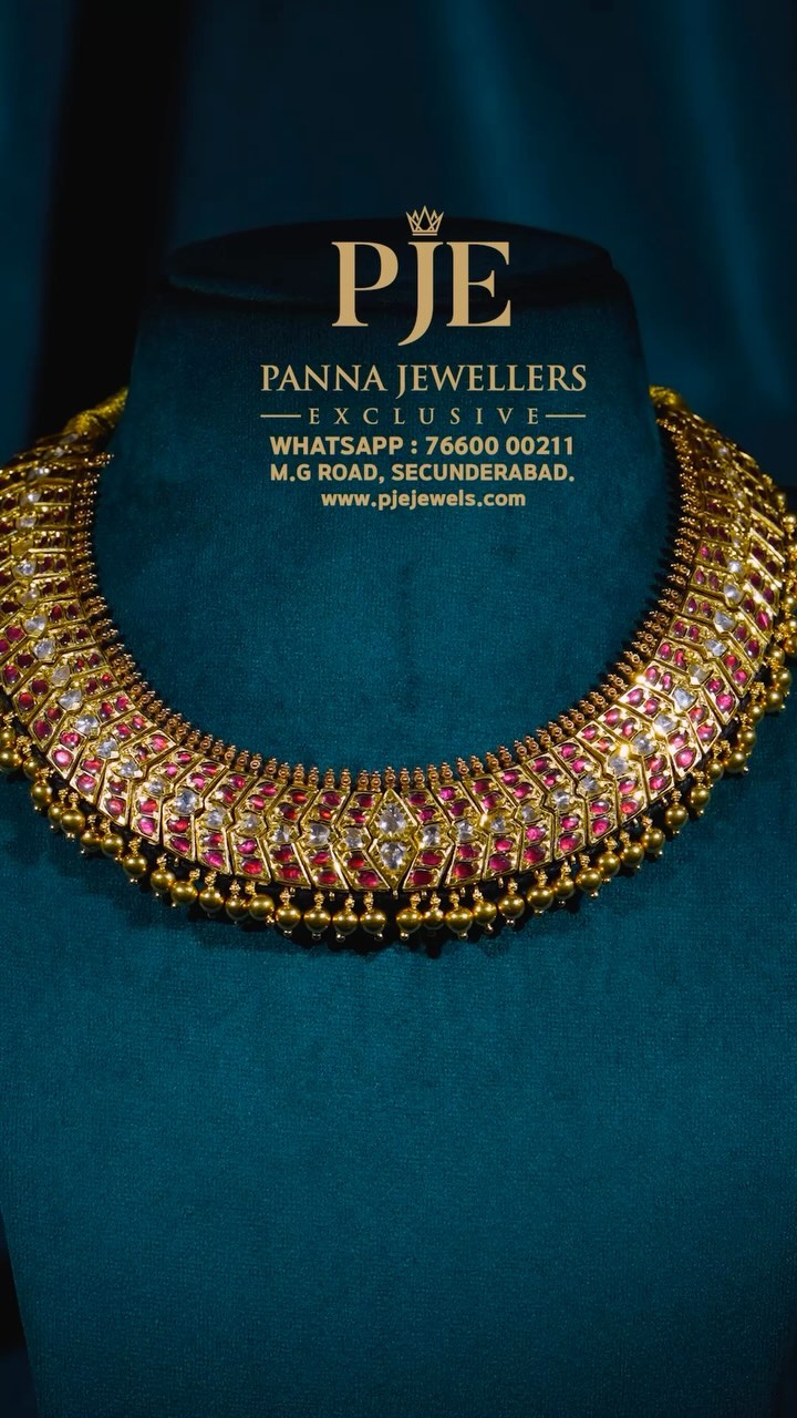 Elegance Kundan Gold Necklace From 'Panna Jewellers Exclusive'