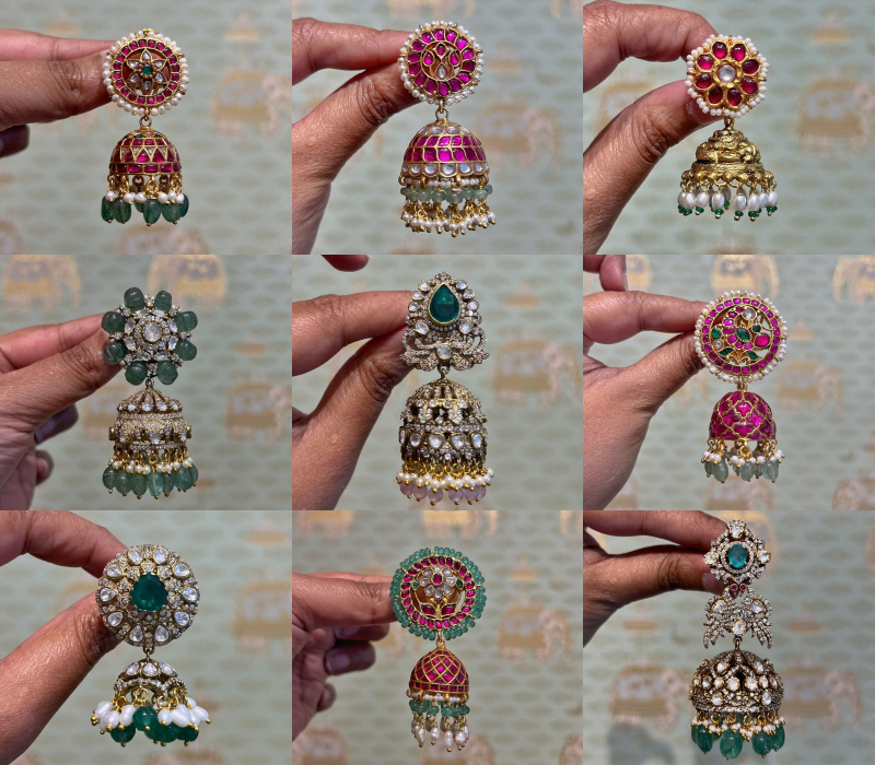 Gold Plated Jhumka Collection From 'Rajatamaya'