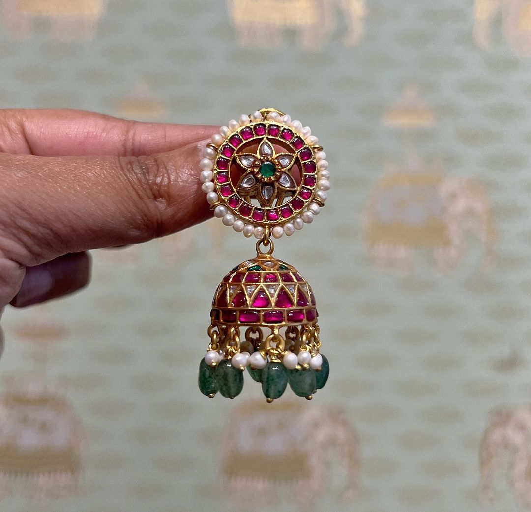 Gold Plated Jhumka Collection From 'Rajatamaya'