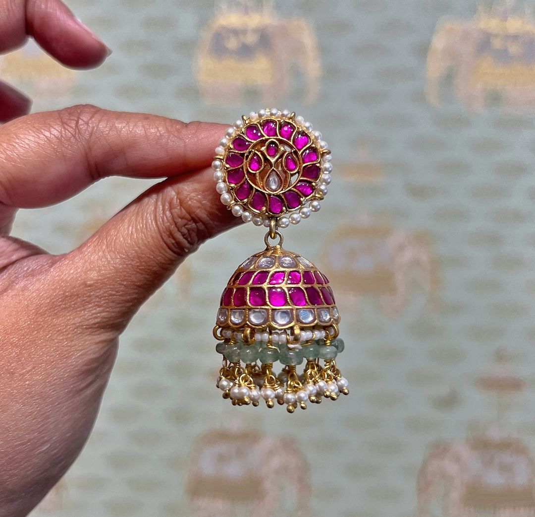 Gold Plated Jhumka Collection From 'Rajatamaya'