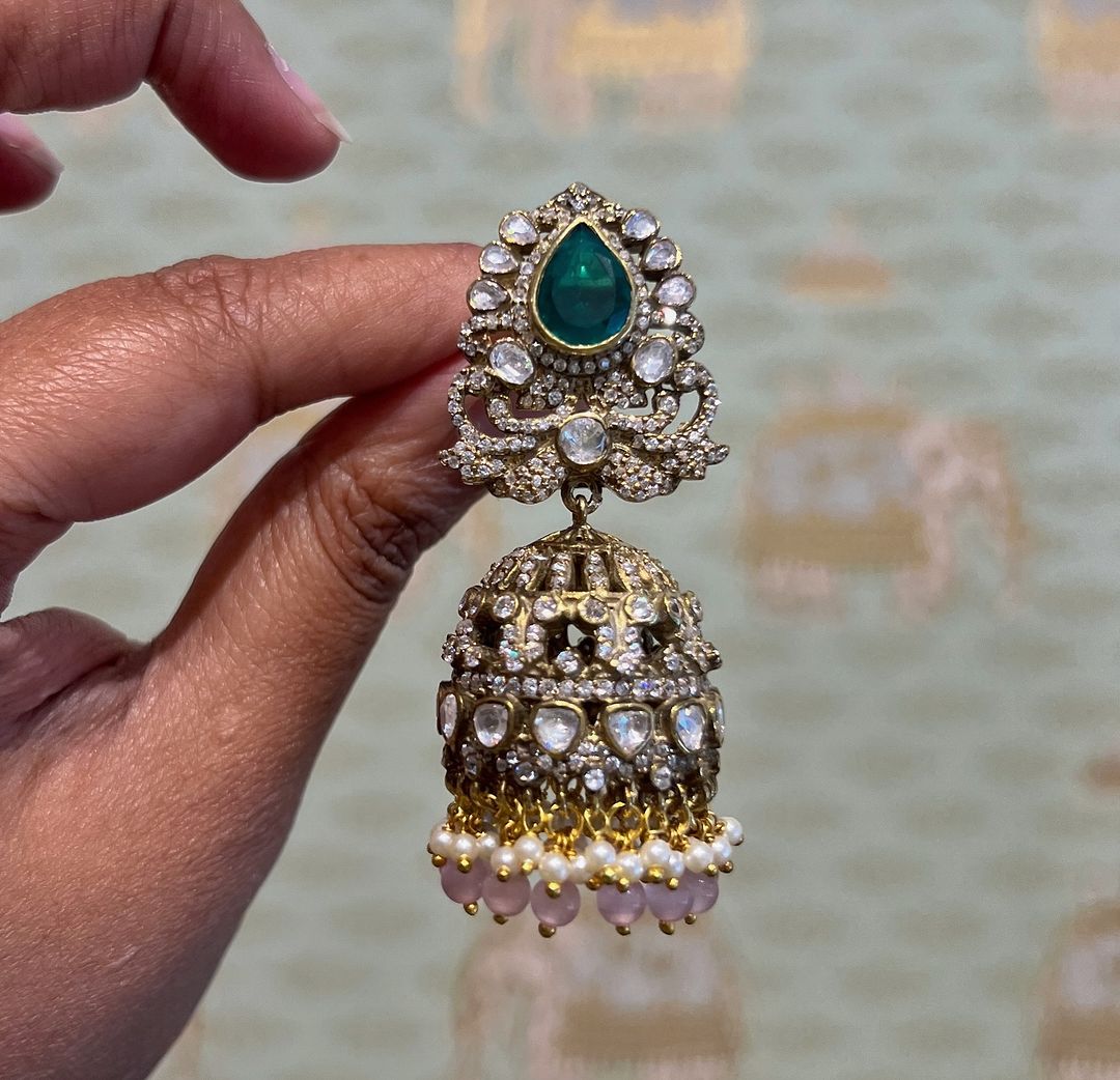 Gold Plated Jhumka Collection From 'Rajatamaya'