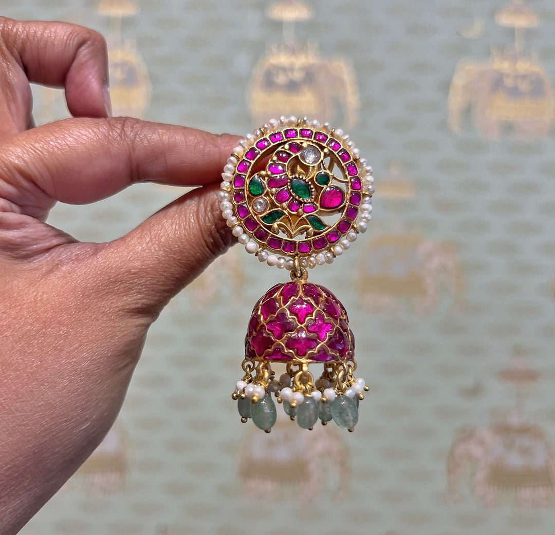 Gold Plated Jhumka Collection From 'Rajatamaya'