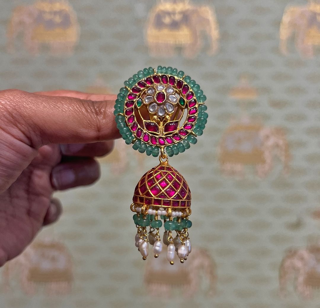 Gold Plated Jhumka Collection From 'Rajatamaya'