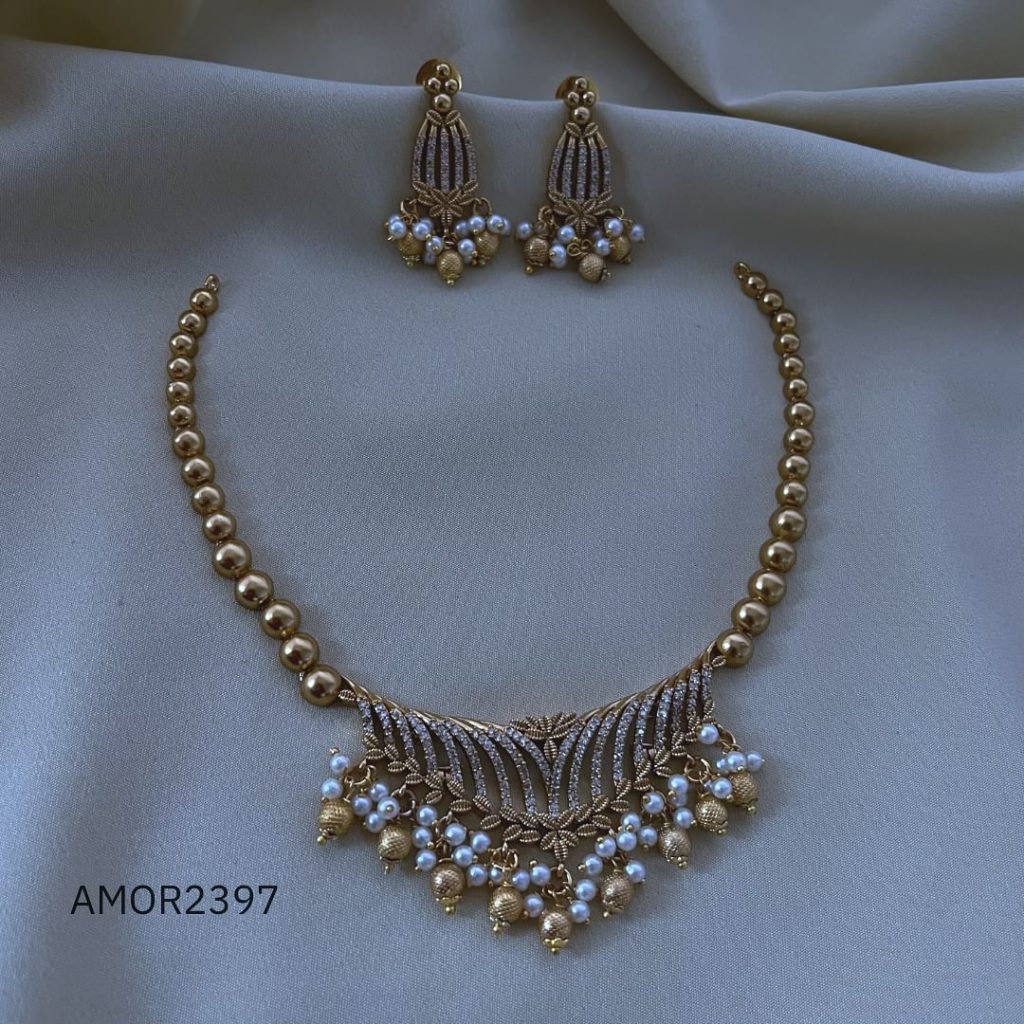 Imitation Beaded Pearl Necklace From 'Amora Arts And Jewels'