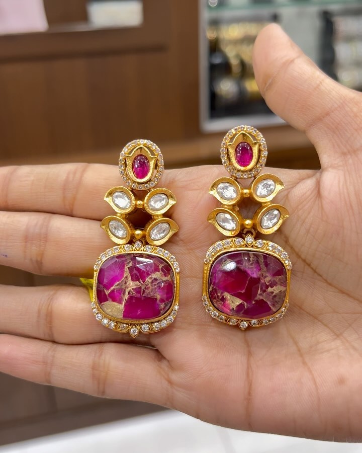 Imitation-Beautiful-Fire-Stones-Earrings-From-Shirini-Jewellery-Shop