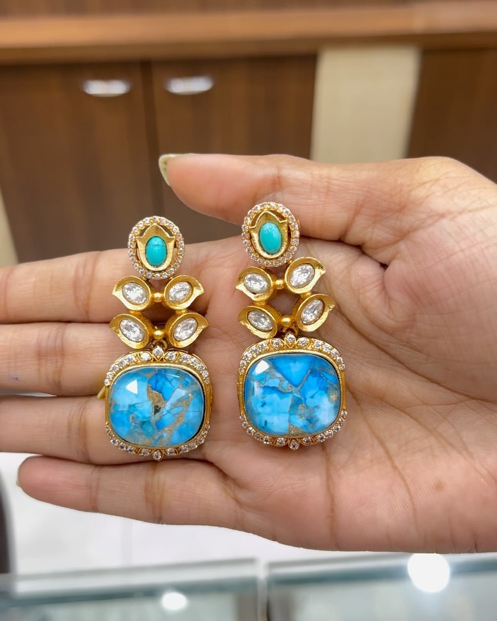 Imitation Beautiful Fire Stones Earrings From 'Shirini Jewellery Shop'