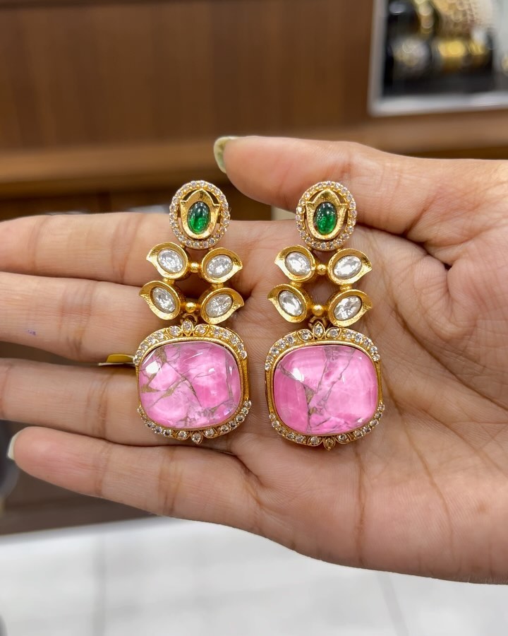 Imitation Beautiful Fire Stones Earrings From 'Shirini Jewellery Shop'