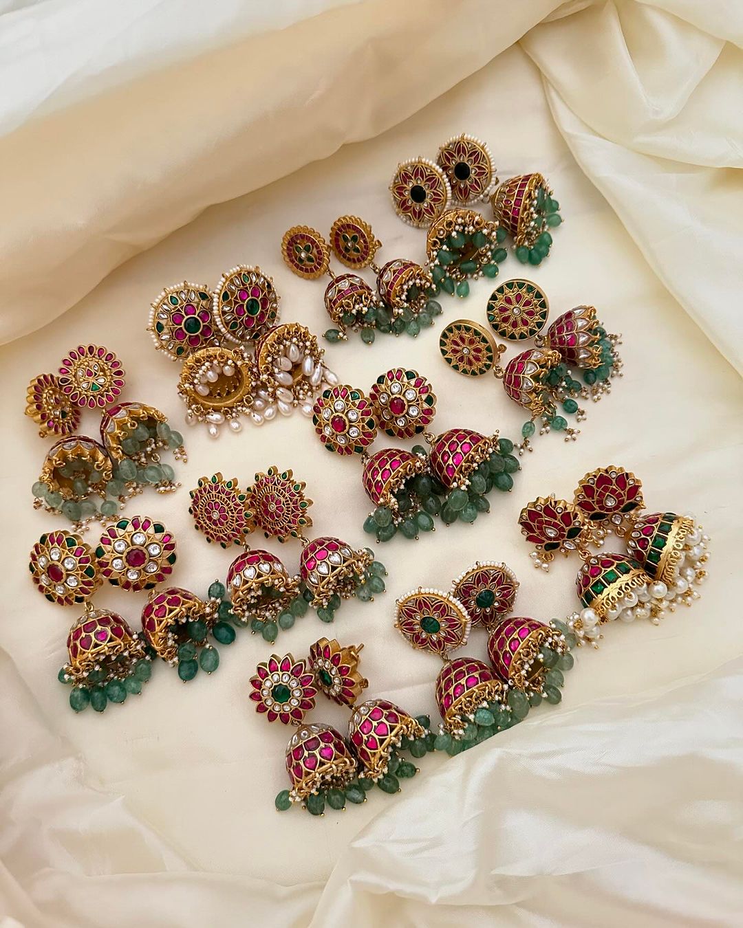 Imitation Kundan Jadau Jhumkas From 'Vriksham'